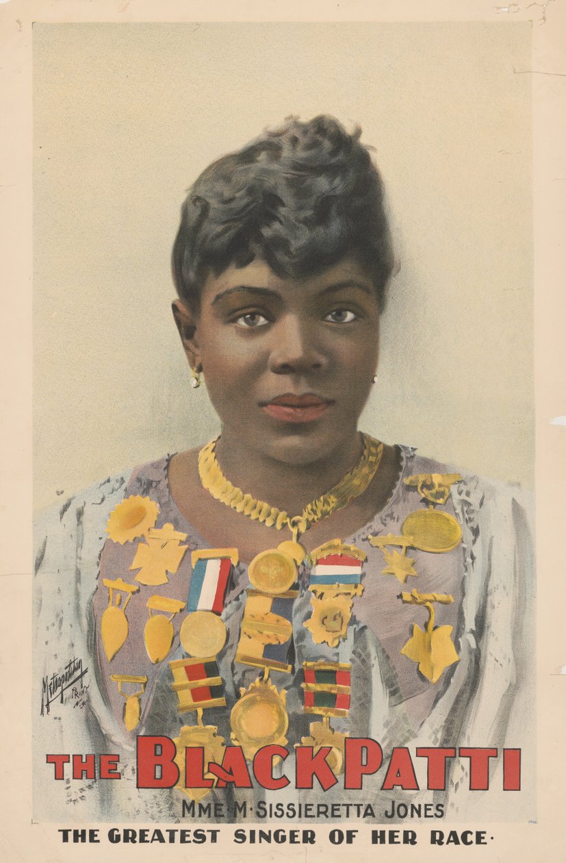 Sissieretta Jones, znana również jako „Czarna Patti”, 1899 autorstwa American School