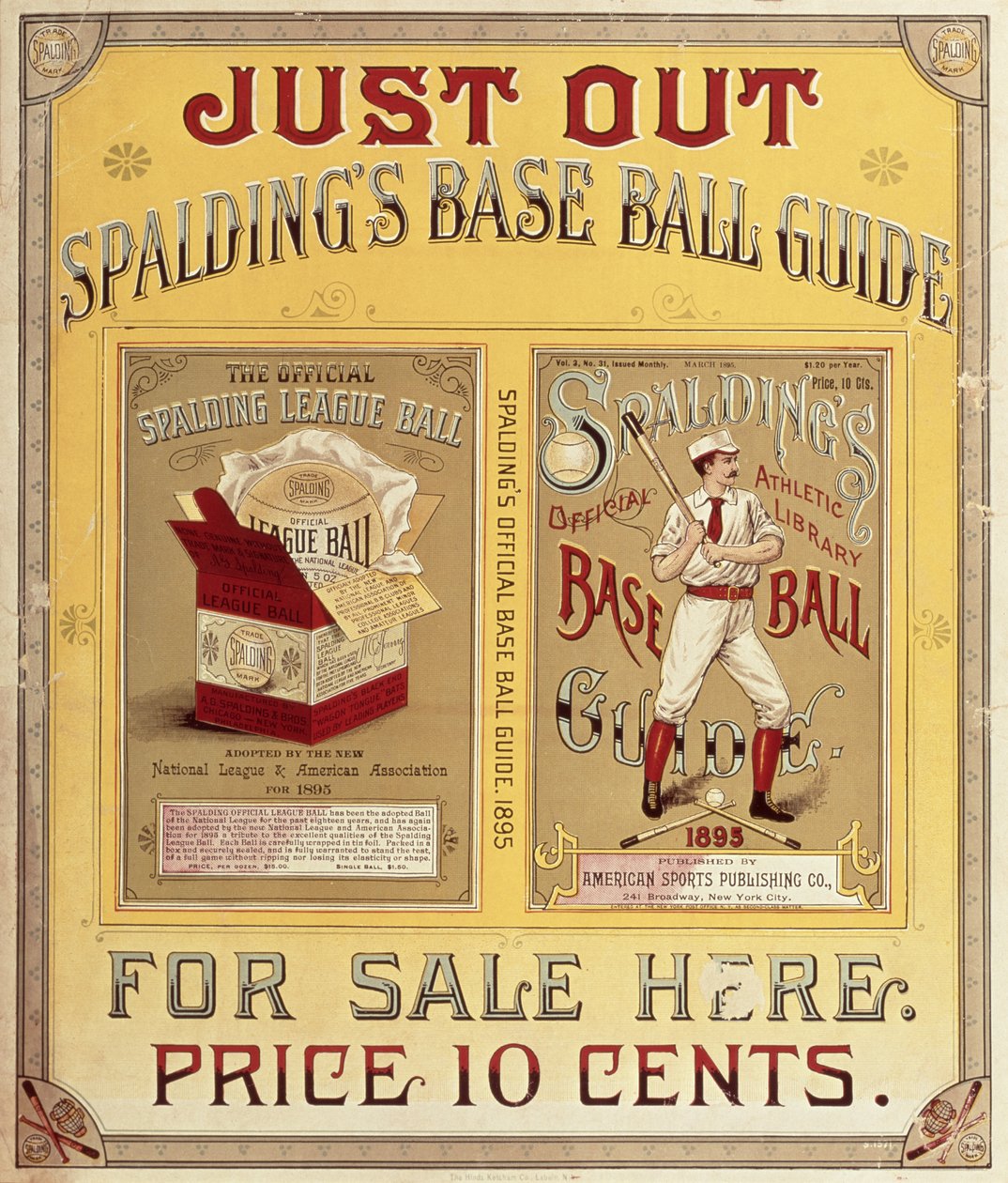 Przewodnik po baseballu Spaldings, 1895 r autorstwa American School