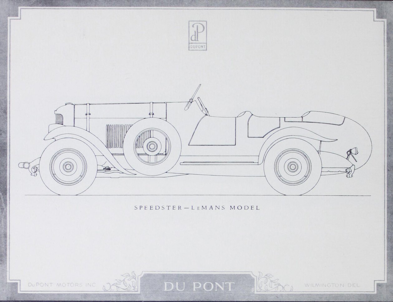Speedster - model LeMans, DuPont Motor Cars, 1921 autorstwa American School