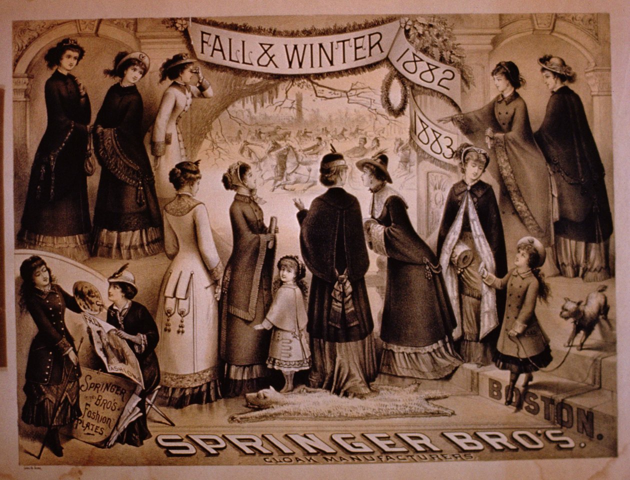 Springer Brothers, Boston, kolekcja jesienno-zimowa, 1882-83 autorstwa American School