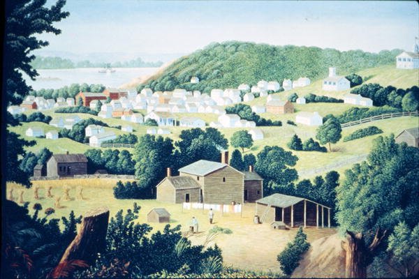 St Joseph, Missouri, dom wyjętego spod prawa Jessego Woodsona Jamesa (1847-82) c.1865 autorstwa American School