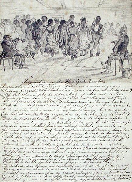 Terpsichore w Flat Creek Quarters, Pea Ridge, c.1860 (ołówek na papierze) autorstwa American School
