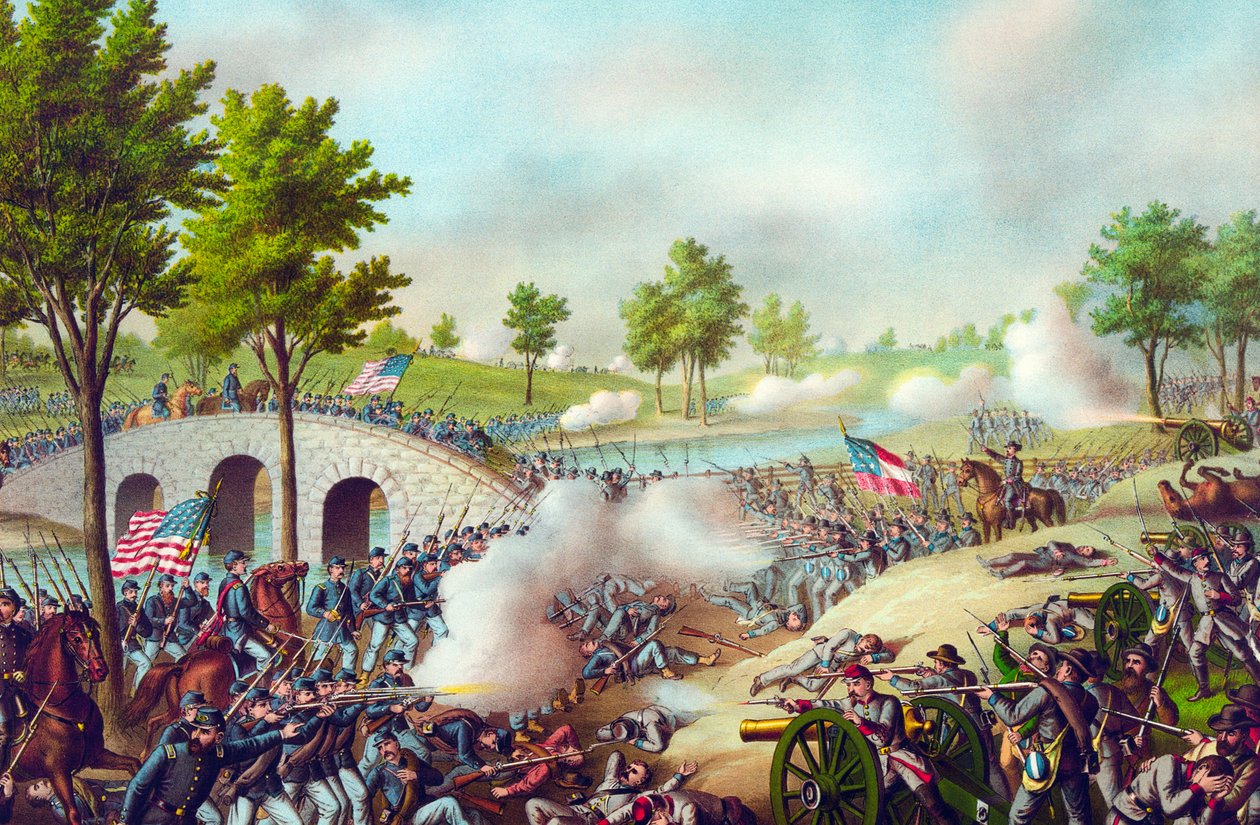 Bitwa pod Antietam, 1862 autorstwa American School