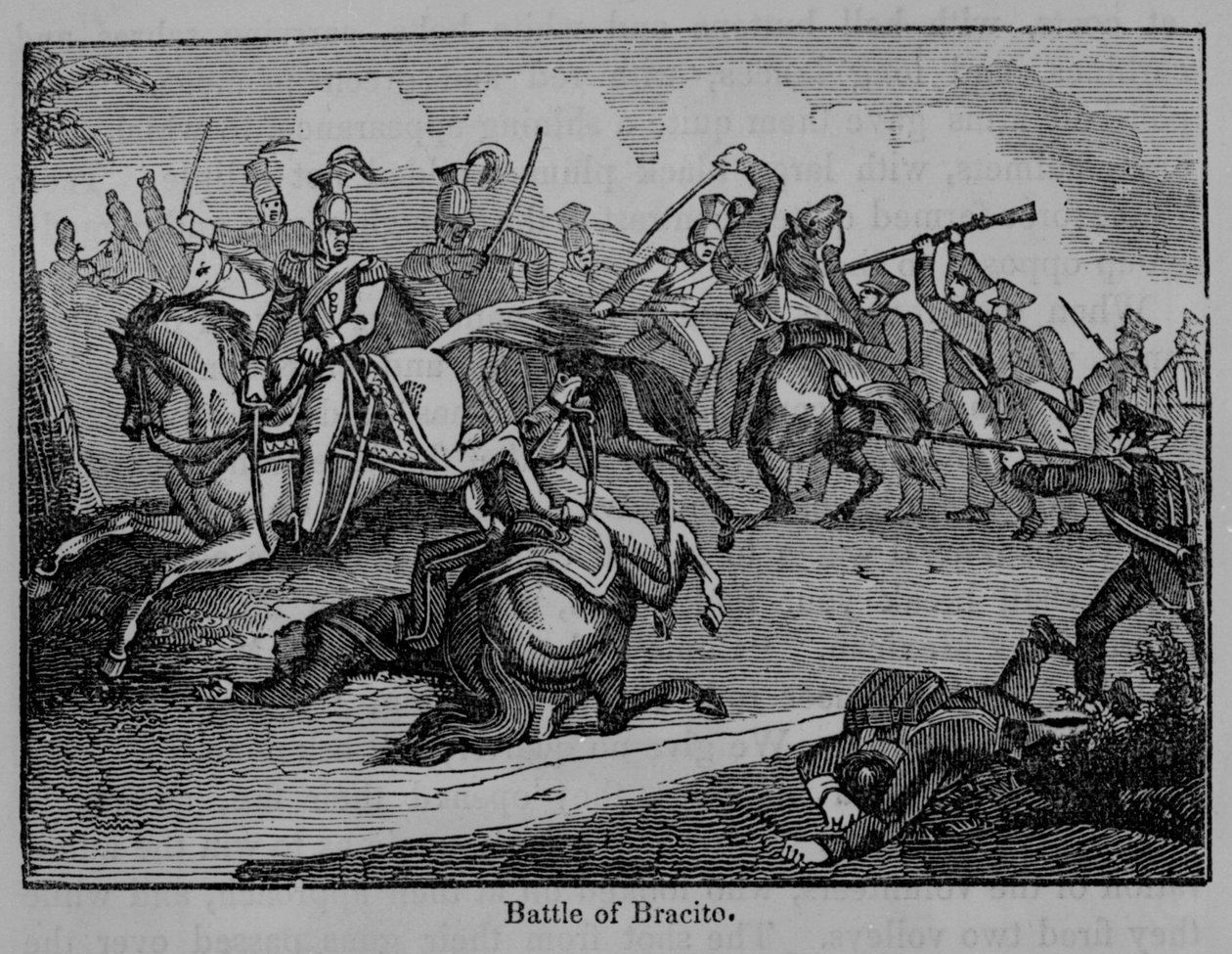 Bitwa pod Bracito, ilustracja z „A Pictorial History of Mexico and the Mexican War” Johna Frosta, opublikowanej w 1862 roku autorstwa American School