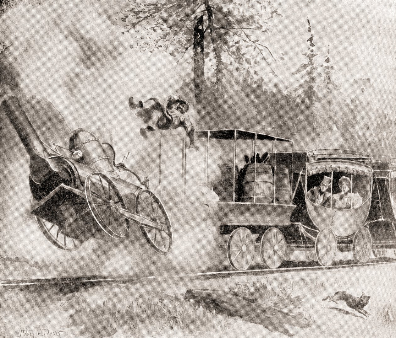 Najlepszy przyjaciel Charlestona, z „Historii naszego kraju”, opublikowanej w 1905 r. (litho) autorstwa American School