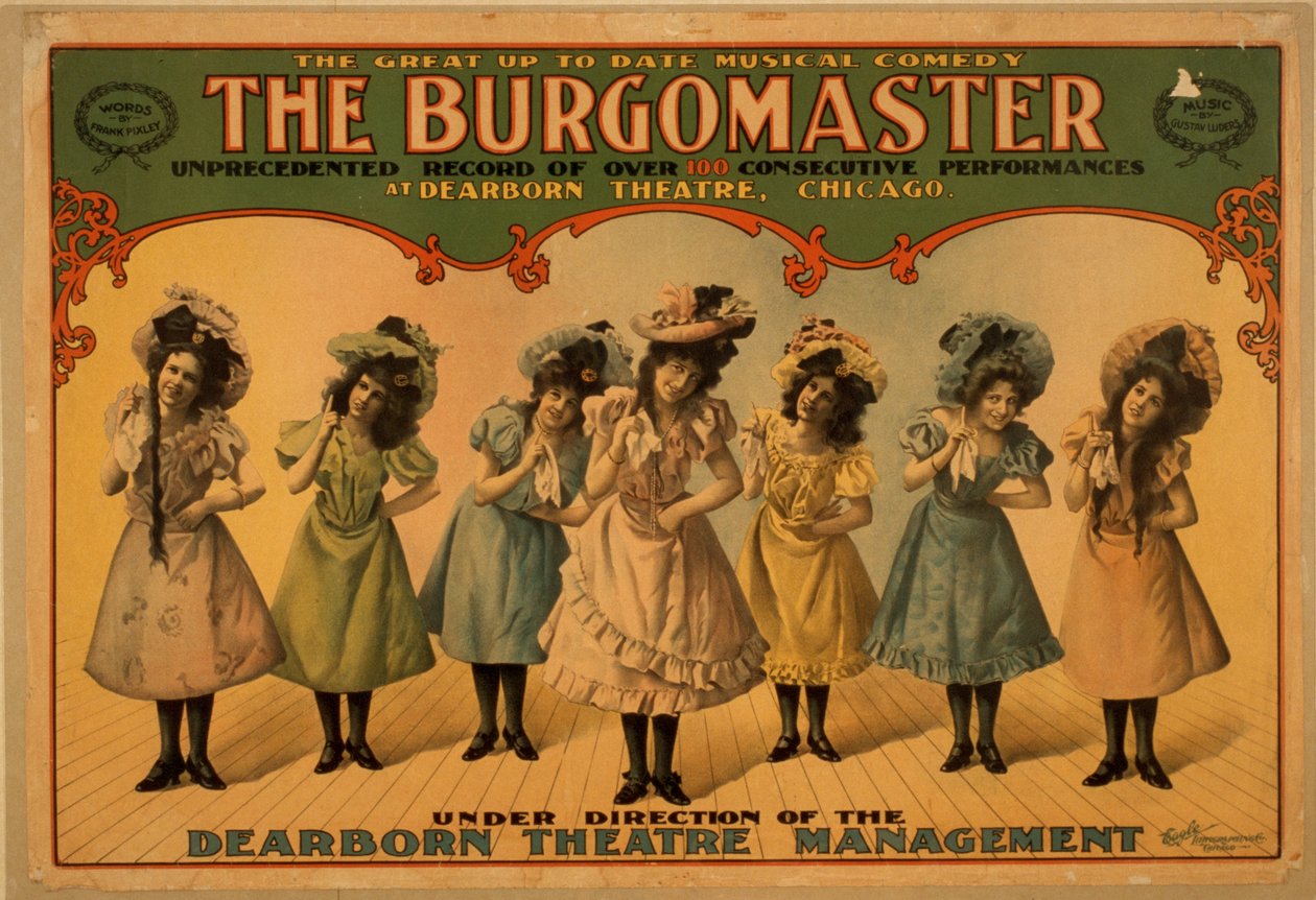 Burgomaster, ok. 1899 r. (litografia kolorowa) autorstwa American School