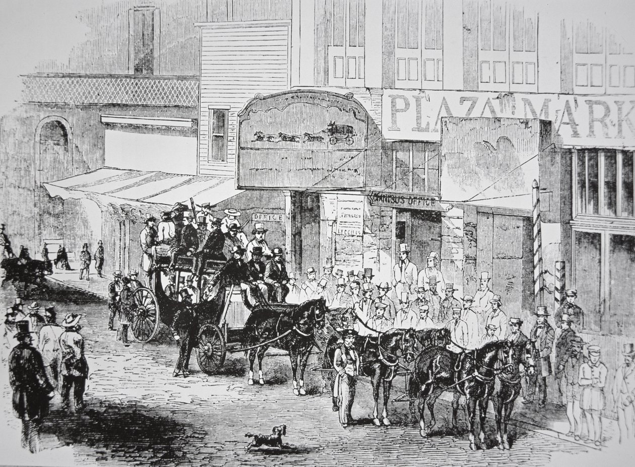 Butterfield Overland Mail Coach, opublikowany w Harper