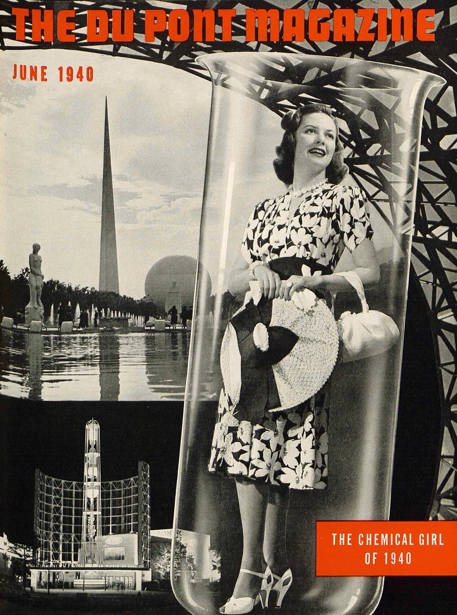 The Chemical Girl, przednia okładka magazynu DuPont, czerwiec 1940 autorstwa American School