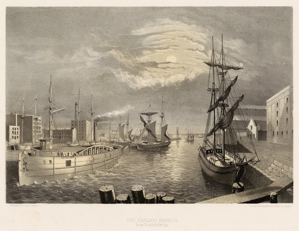 Port w Chicago autorstwa American School