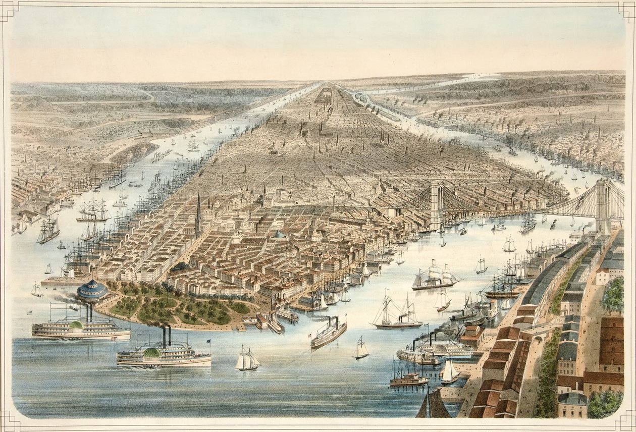 Miasto Nowy Jork, wyd. 1876 autorstwa American School