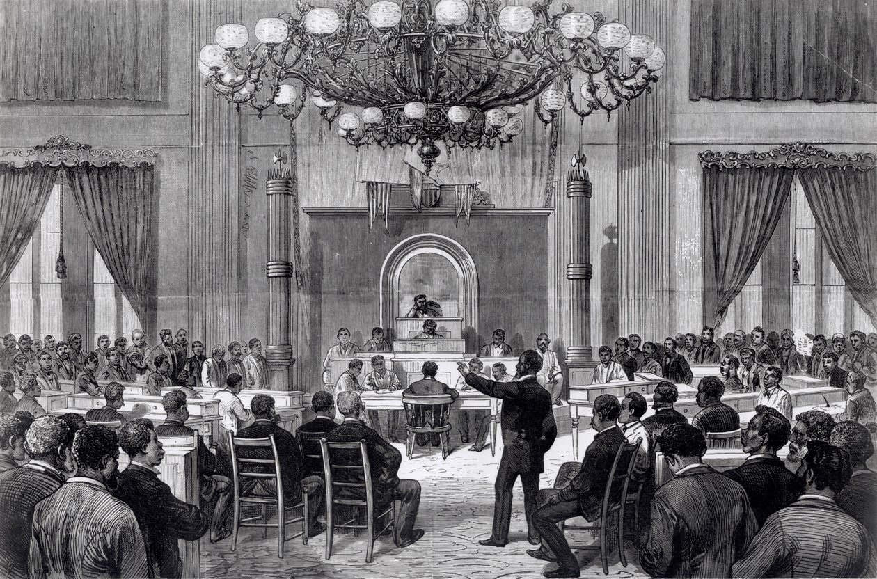 The Coloured National Convention in Session, Nashville, Tennessee, 5-7 kwietnia 1876, z „Frank Leslie