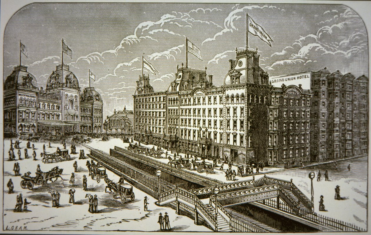 The Grand Union Hotel, Nowy Jork (lito) autorstwa American School