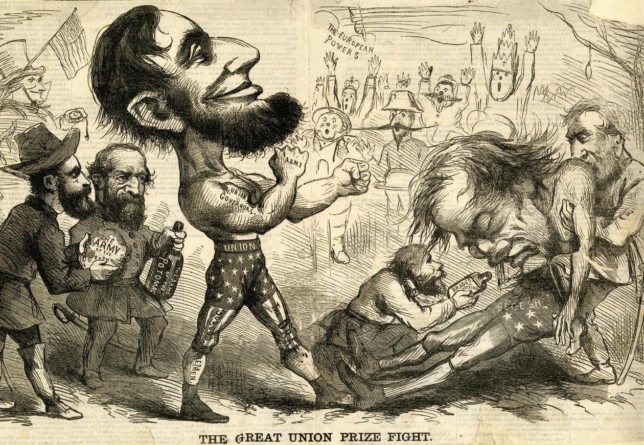Walka o nagrodę Wielkiej Unii, 1861 autorstwa American School