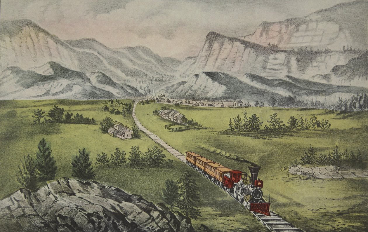 Wielki Zachód, wyd. 1870, Kurier i Ives autorstwa American School