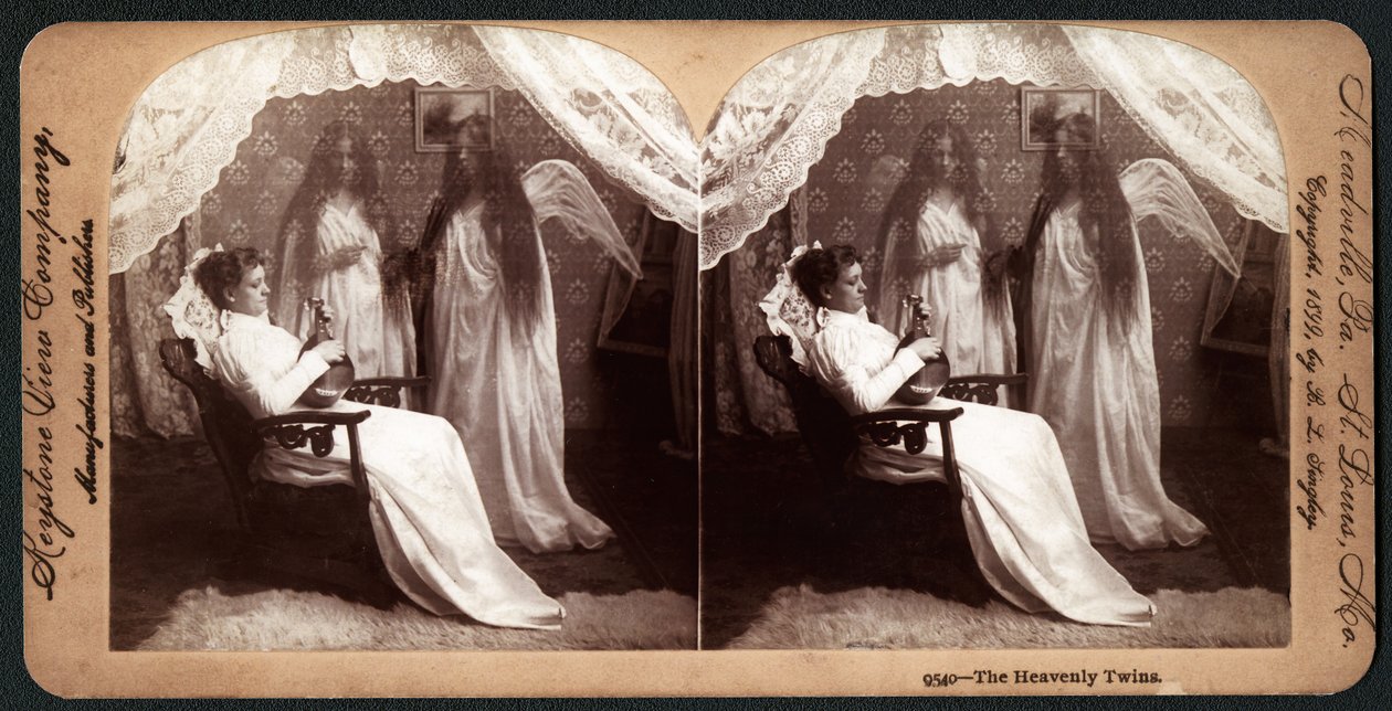 Niebiańskie bliźnięta, 1899 (stereograf) autorstwa American School
