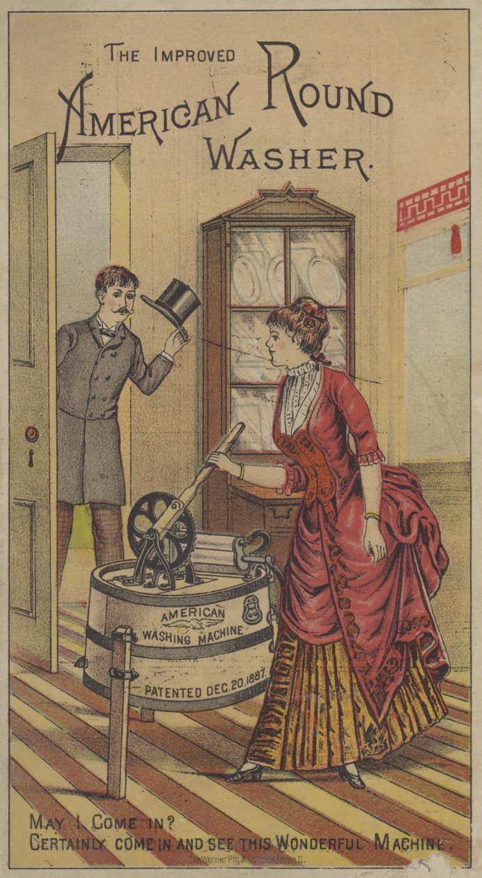 Ulepszona amerykańska okrągła podkładka (chromolitho) autorstwa American School