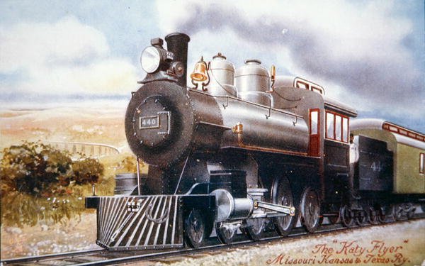 „The Katy Flyer”, Missouri, ok.1920 (kolor lito) autorstwa American School