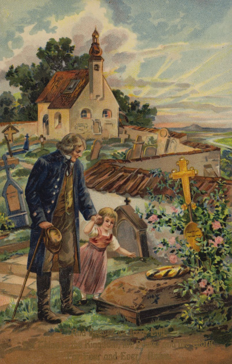 Modlitwa Pańska i wybaw nas od złego (chromolitho) autorstwa American School
