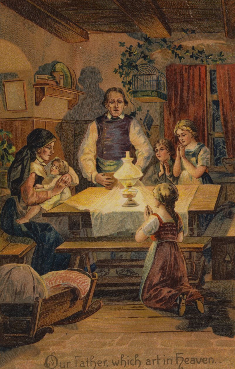 Modlitwa Pańska, Ojcze nasz, któryś jest w niebie (chromolit) autorstwa American School