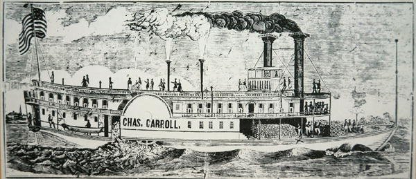 Boczny pojazd Missisipi „Chas. Carrolla autorstwa American School