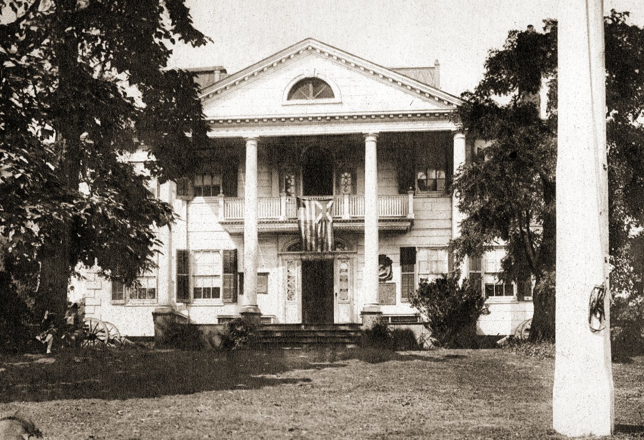 Rezydencja Morris-Jumel, Nowy Jork, 1915 (wklęsłodruk w tonie sepii) autorstwa American School