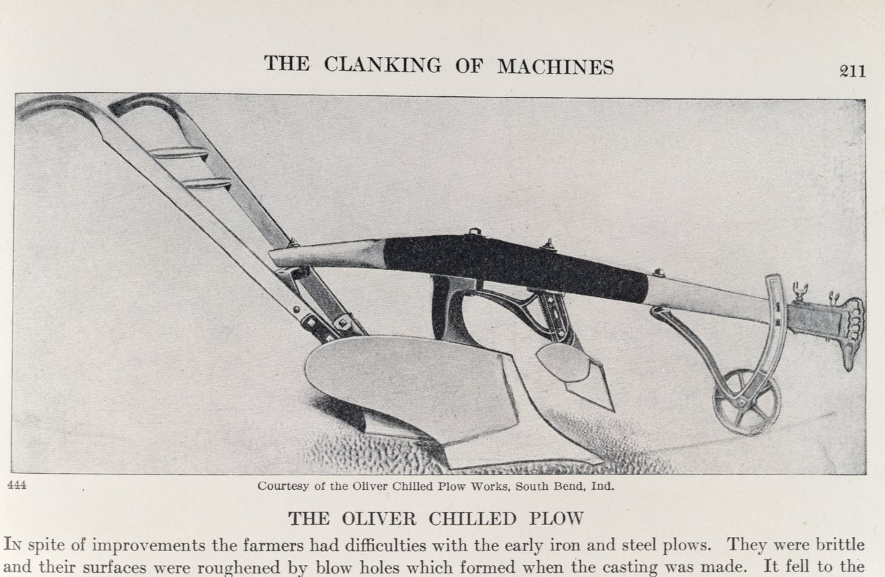The Oliver Chilled Plough, z The Pageant of America, tom 3, Ralph Henry Gabriel, 1926 autorstwa American School