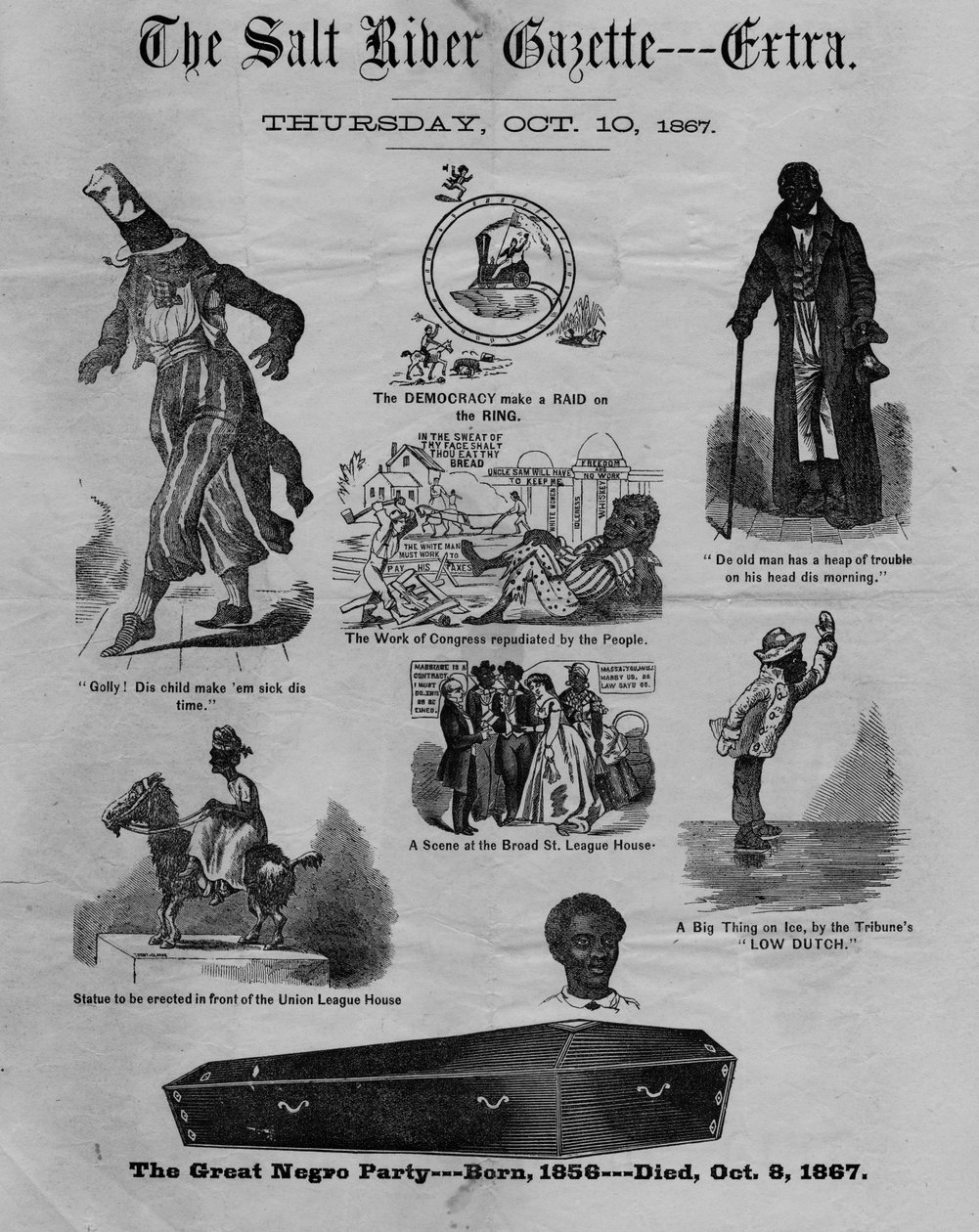Gazeta Salt River: extra, 1867 autorstwa American School