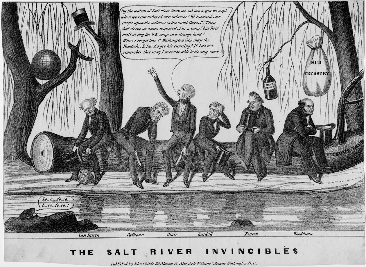 The Salt River invincibles, wydana przez Johna Childsa, Nowy Jork i Waszyngton, c. 1840, autorstwa American School