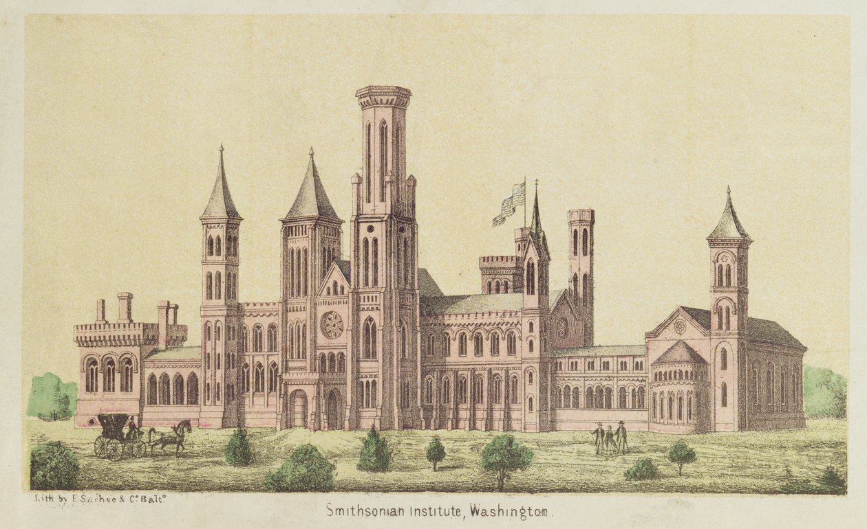 Smithsonian Institute w Waszyngtonie, wyd. E. Sachse autorstwa American School