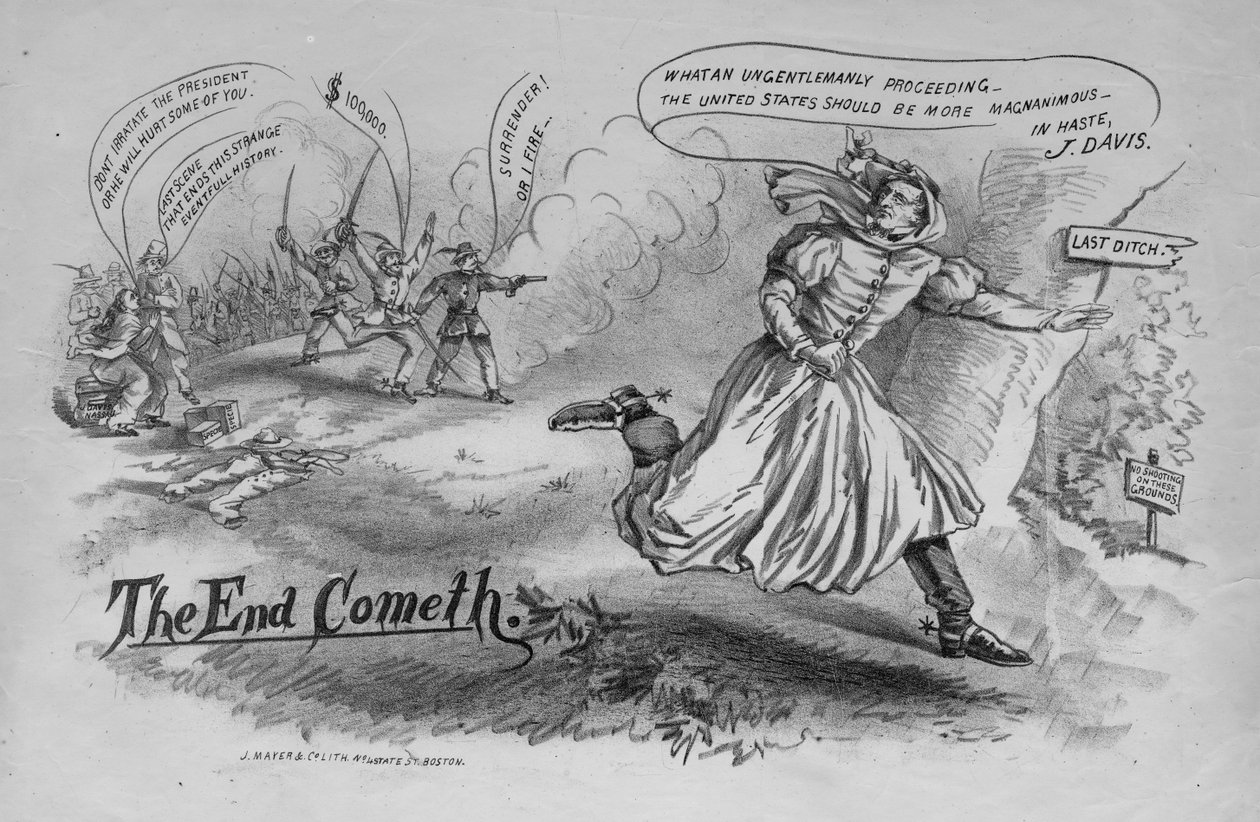 Nadchodzi koniec, wyd. J. Mayer & Co. Lith., New York, c. 1865 autorstwa American School