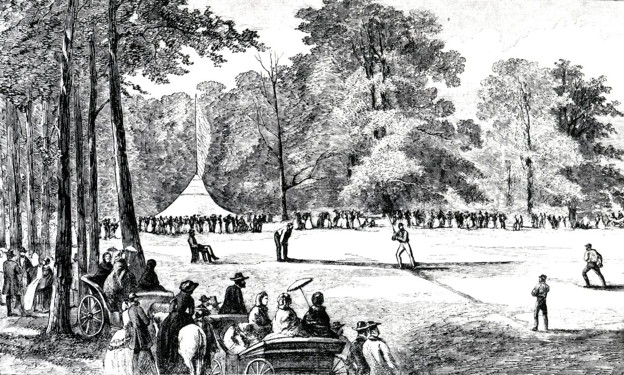 Pierwszy zjazd klubów baseballowych, Nowy Jork, 1857 autorstwa American School