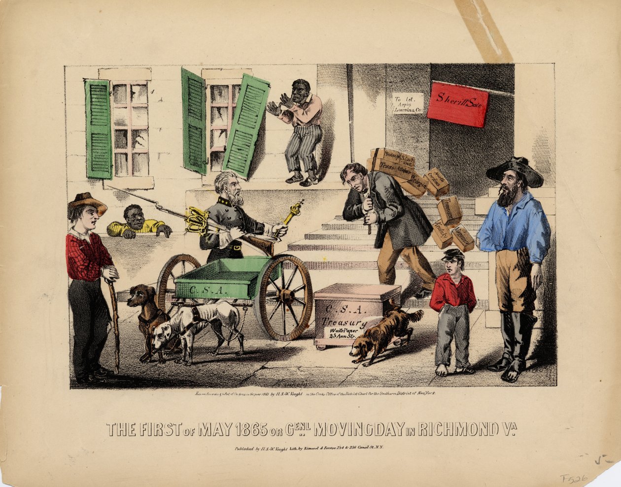 1 maja 1865 lub Genl. dzień przeprowadzki w Richmond Va., Lit. Kimmel & Forster, wyd. H. & W. Voight, Nowy Jork, 1865 autorstwa American School