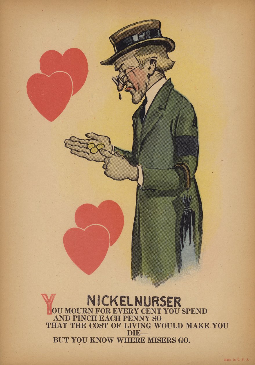 The Nickelnurser (kolorowa litografia) autorstwa American School