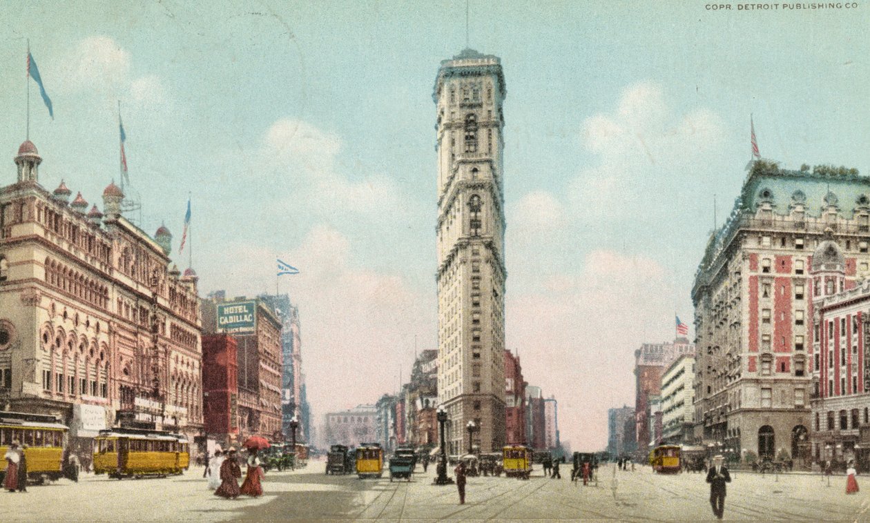 Times Square, Nowy Jork, ok. 1910 autorstwa American School