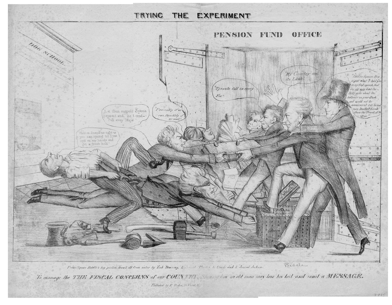 Próba eksperymentu, 1833 autorstwa American School