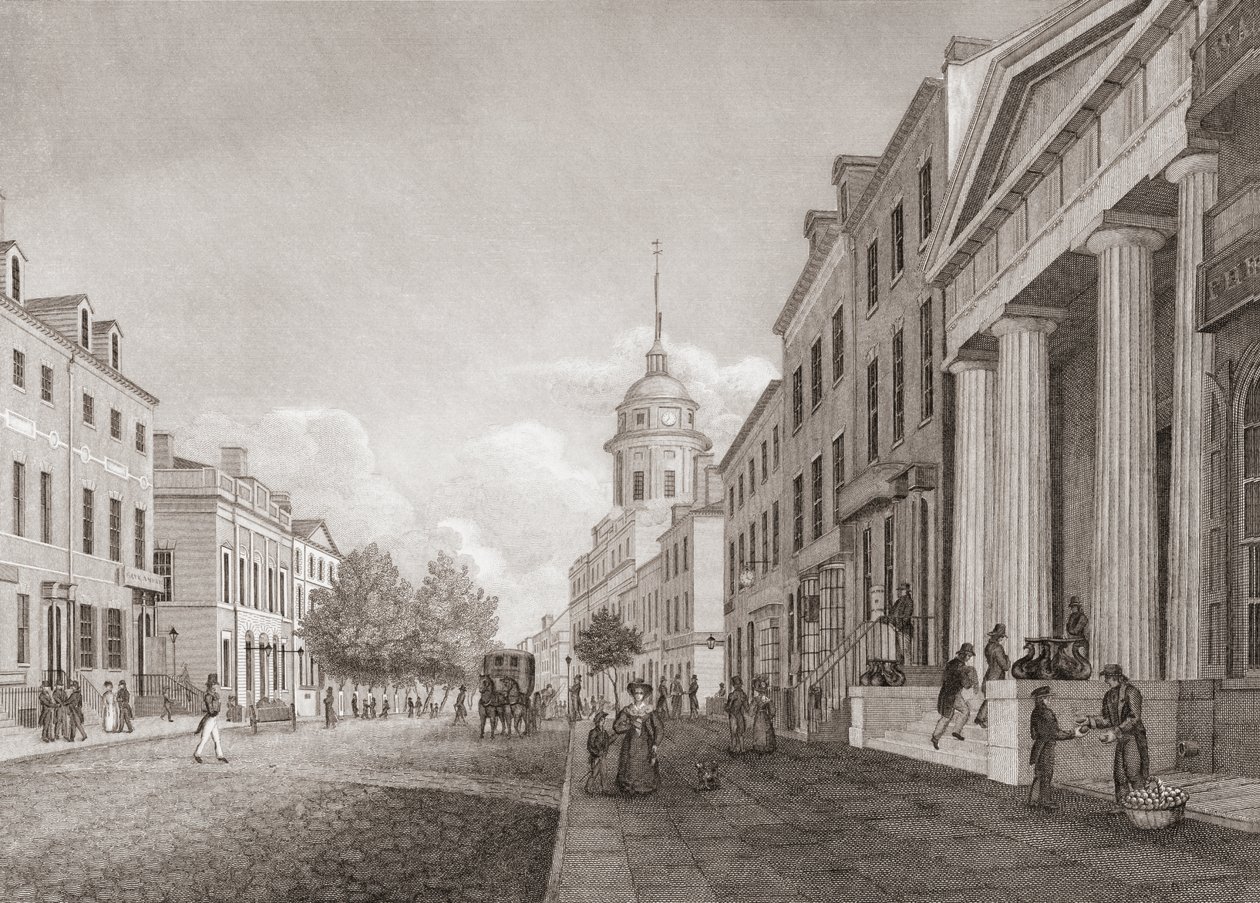 Wall Street, Nowy Jork, USA autorstwa American School
