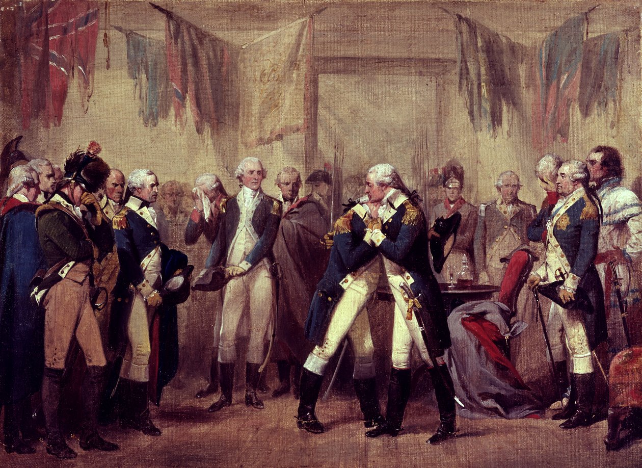 Pożegnanie Waszyngtonu ze swoimi oficerami w Fraunces Tavern, Nowy Jork, Nowy Jork, 4 grudnia autorstwa American School
