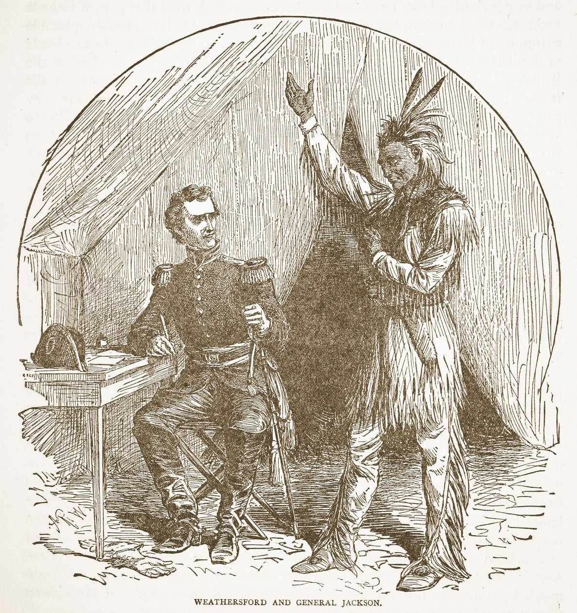 Weathersford i generał Jackson, z pubu książkowego. 1896 autorstwa American School