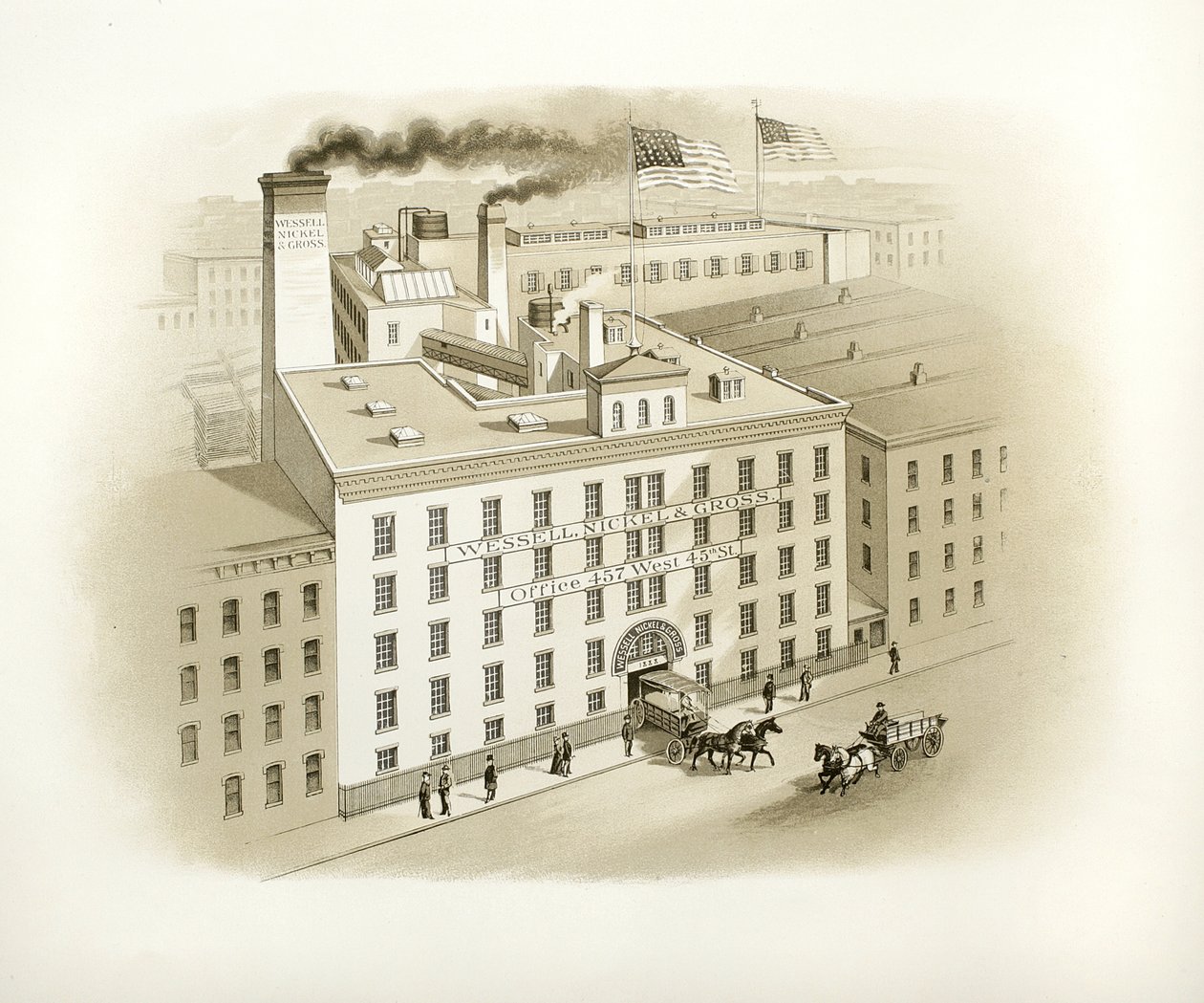 Budynek Wessell, Nickel & Gross, 1893 (drukowana ilustracja katalogowa) autorstwa American School