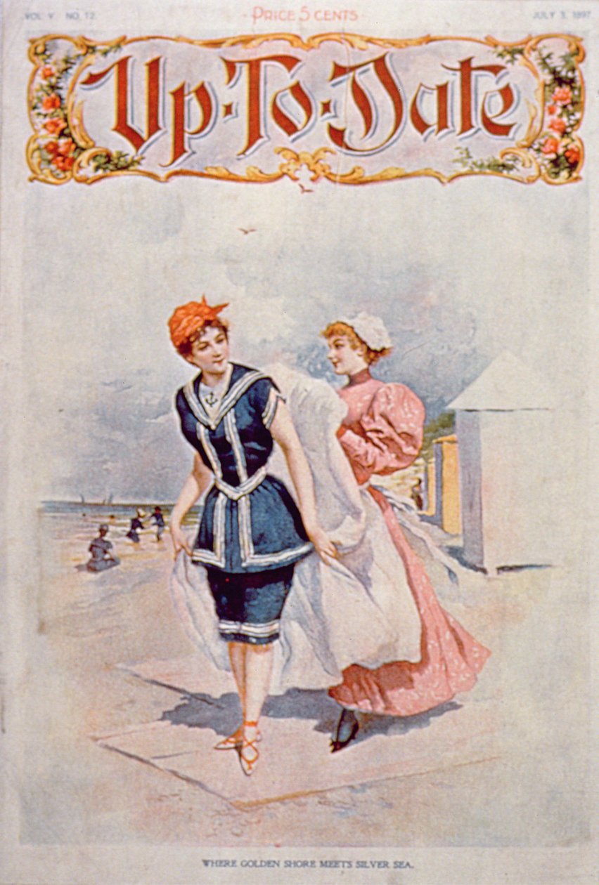Gdzie złoty brzeg spotyka się ze srebrnym morzem, aktualna reklama, lipiec 1897 r. autorstwa American School