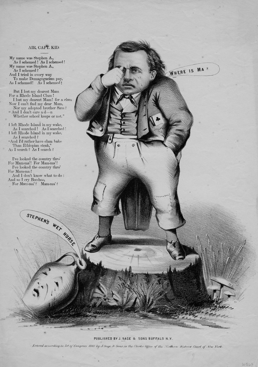 Gdzie jest Ma?, wyd. Currer & Ives, Nowy Jork, 1860 autorstwa American School