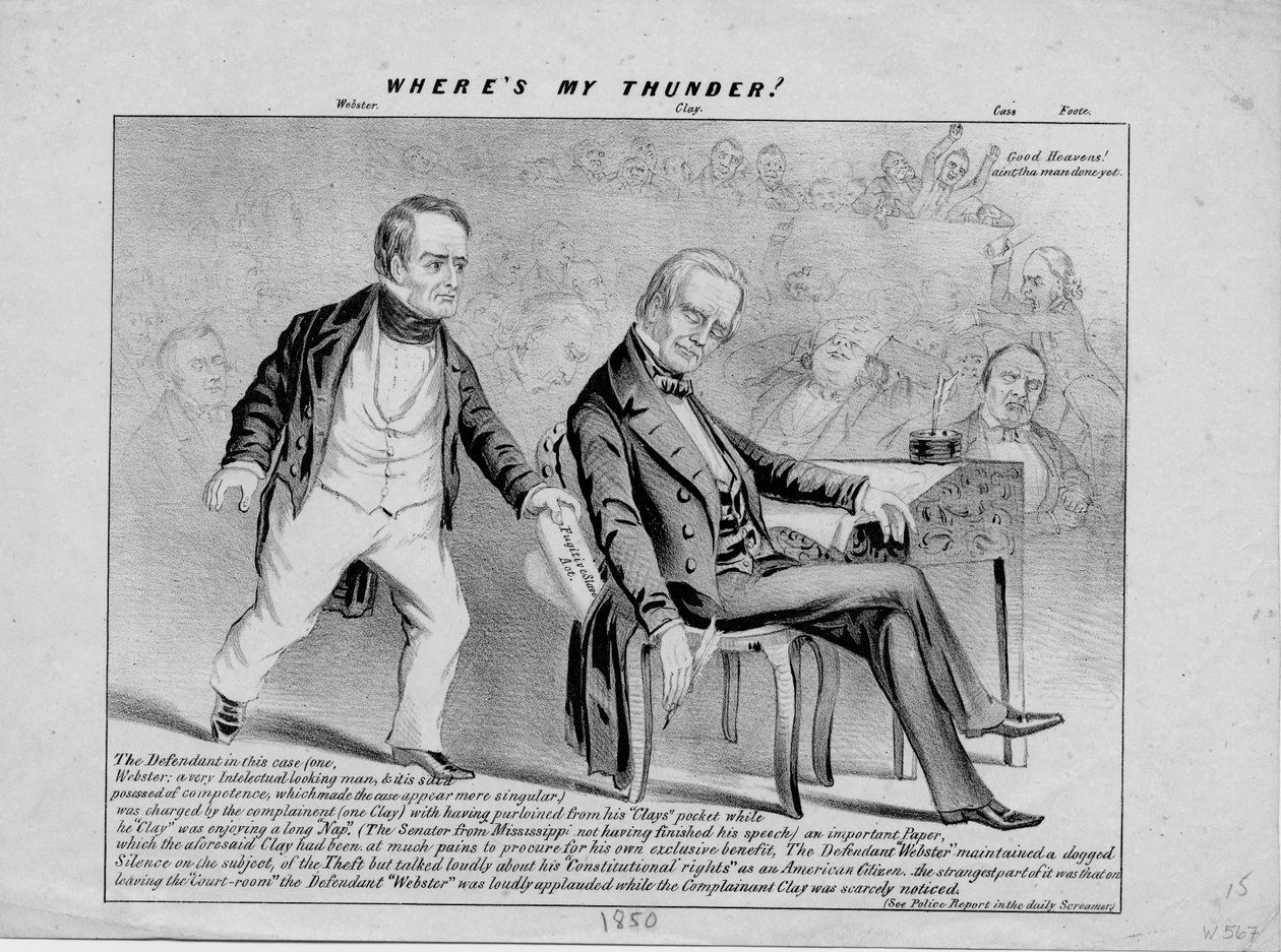 Gdzie jest mój grzmot?, c. 1850 autorstwa American School