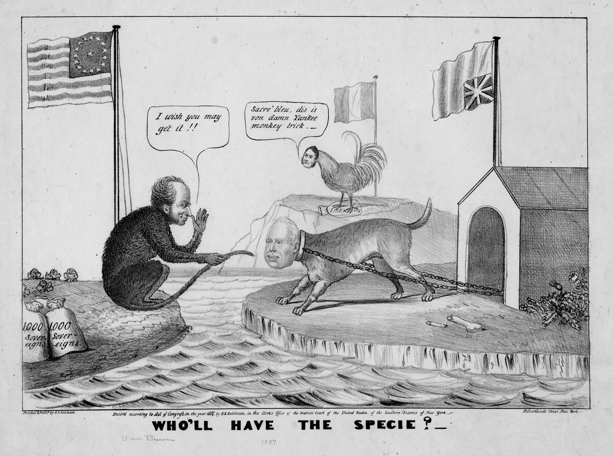 Kto będzie miał gatunek?, 1837 autorstwa American School
