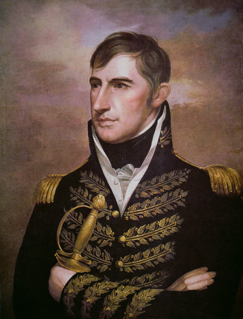 William Henry Harrison (1773-1841) (kolor lito) autorstwa American School