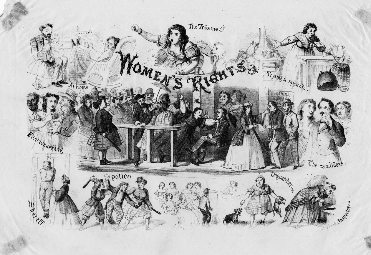 Prawa kobiet, ok. 1870 autorstwa American School