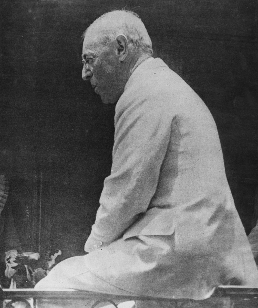 Woodrow Wilson (1856-1924) 28 prezydent Stanów Zjednoczonych, z Le Miroir, 1918 autorstwa American School