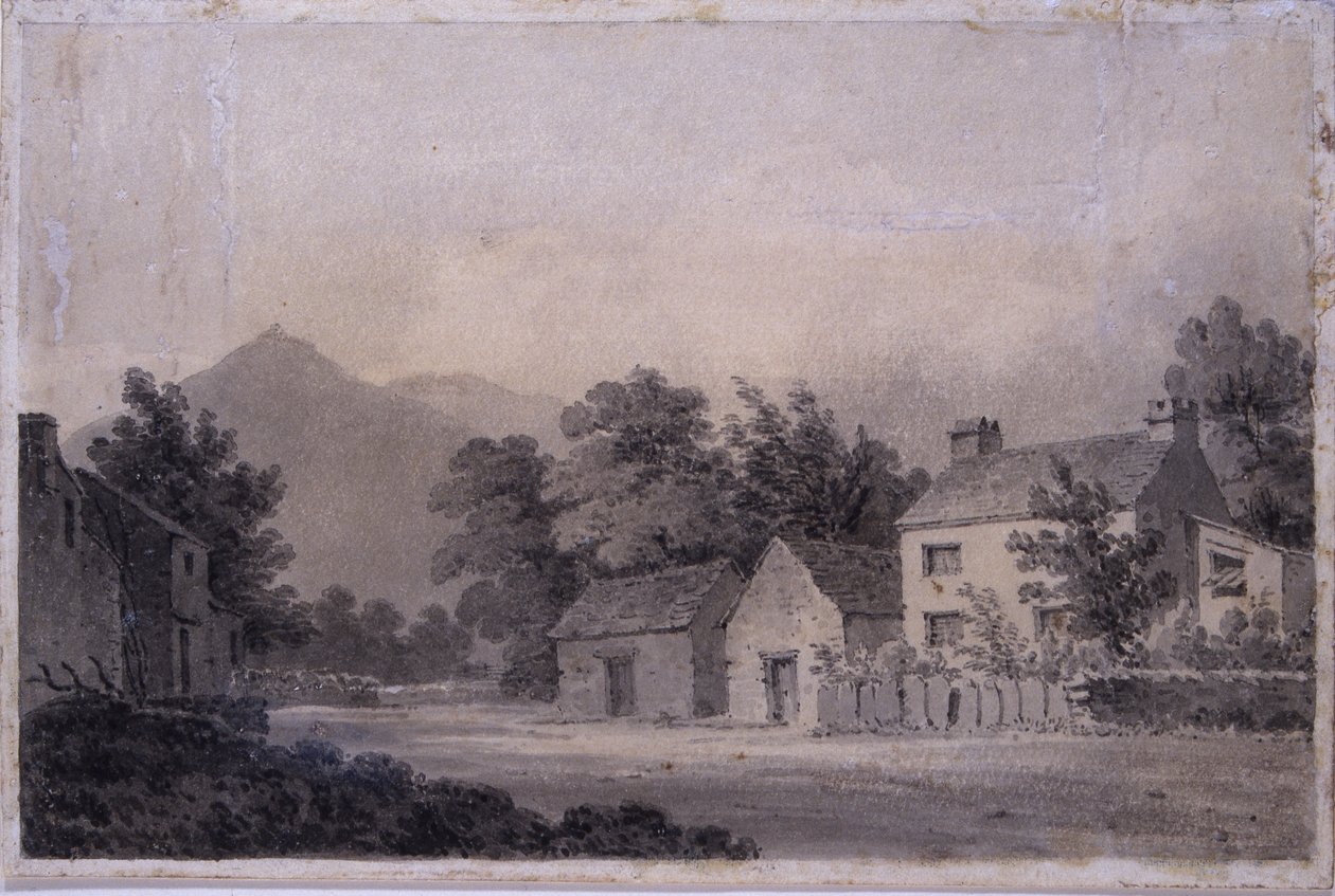 Domek Dove, Grasmere, ok. 1806 (wc na papierze) autorstwa Amos Green