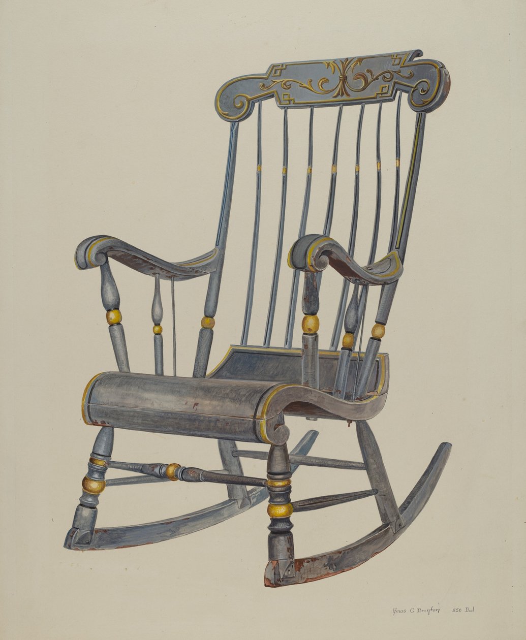 Bujane krzesło autorstwa Amos C. Brinton