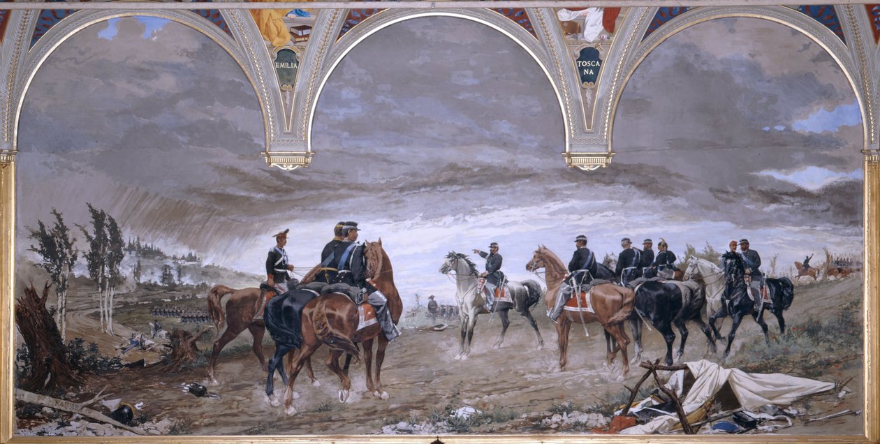 Bitwa pod Solferino, 1886 autorstwa Amos Cassioli