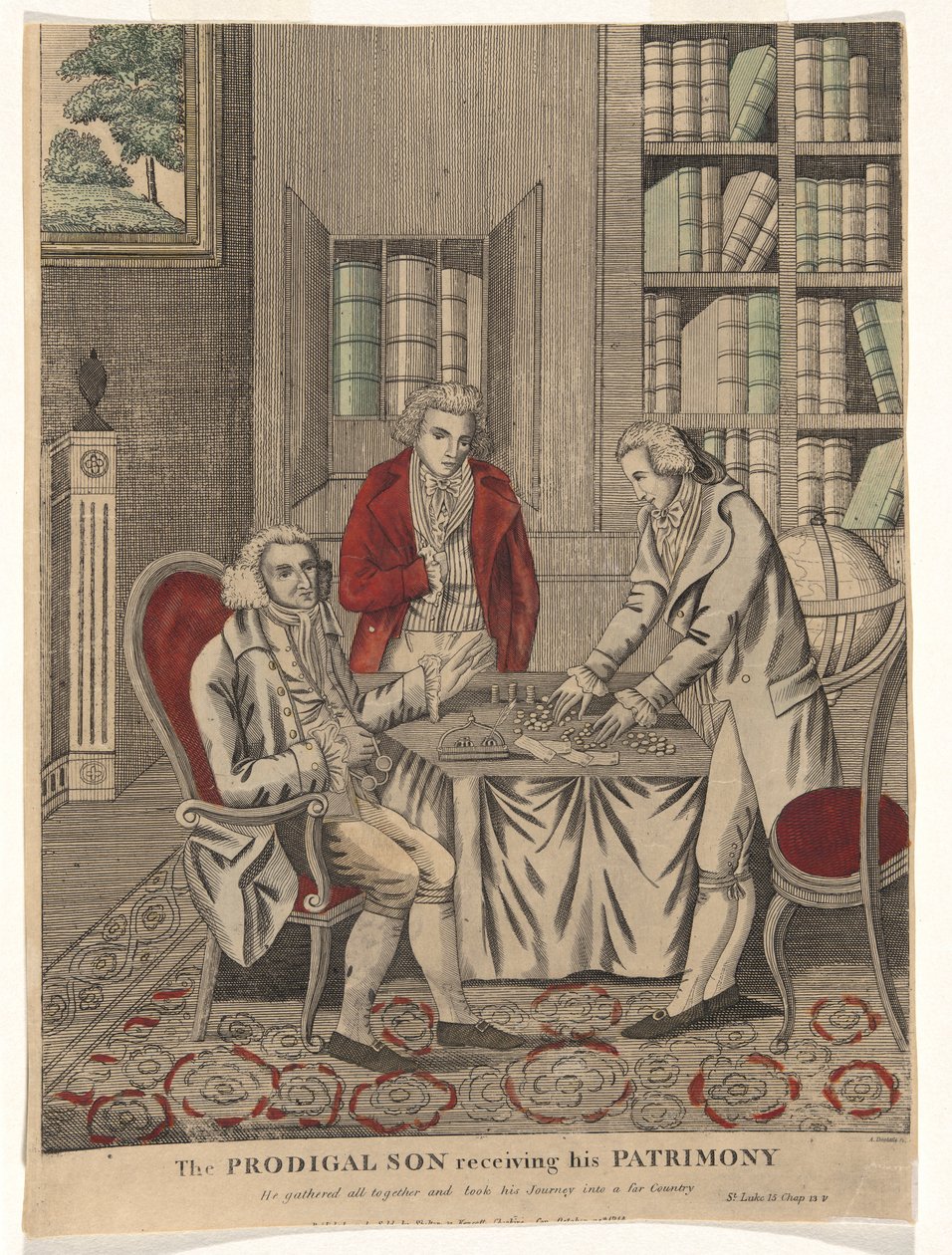 The Prodigal Son receiving his Patrimony (He gathered all together and took his Journey into a far Country - St. Luke 15 Chap 13v)   1334449   pl       polish Successfully Translated  Original: Pavia Translat: Pavia 1269011 pl polish Successfully Translate autorstwa Amos Doolittle